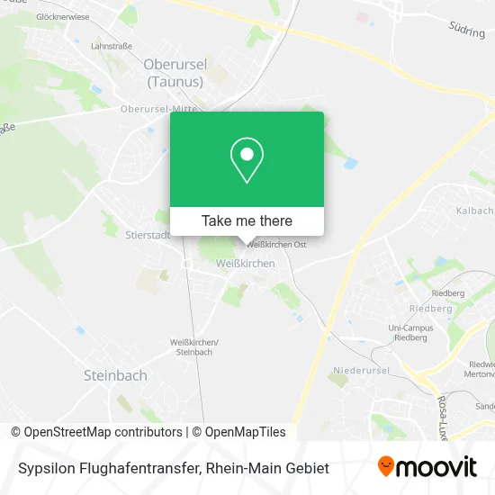 Sypsilon Flughafentransfer map