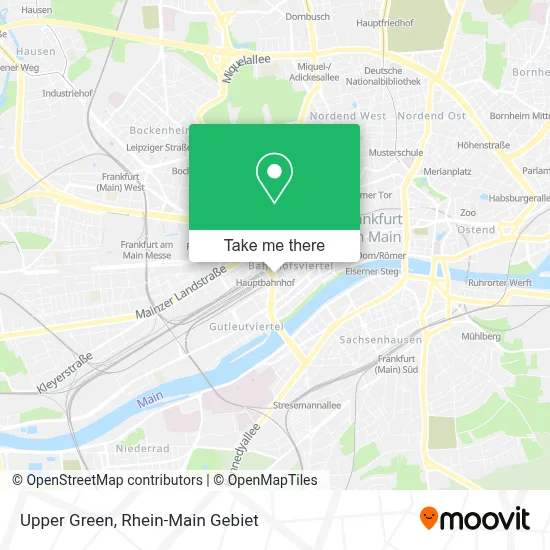 Upper Green map