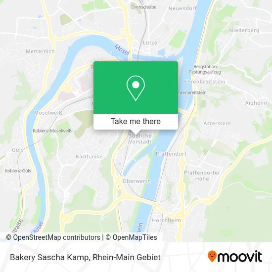 Bakery Sascha Kamp map