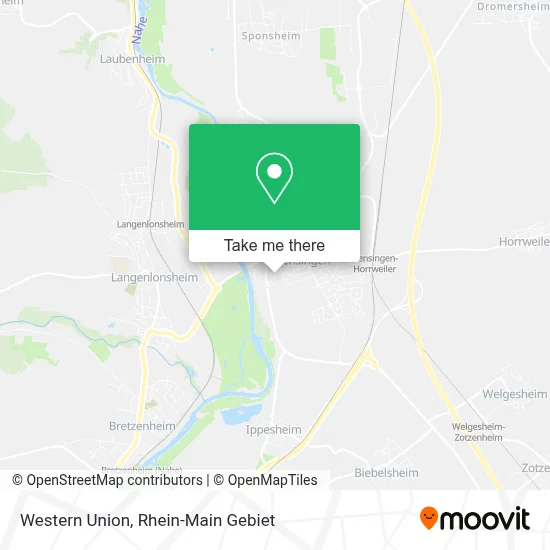 Western Union map