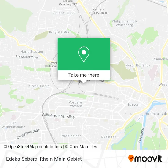 Edeka Sebera map