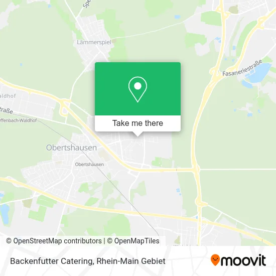 Backenfutter Catering map