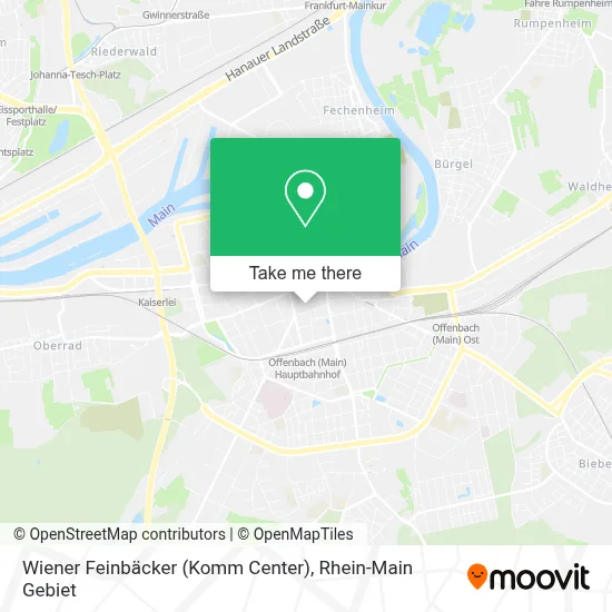 Wiener Feinbäcker (Komm Center) map