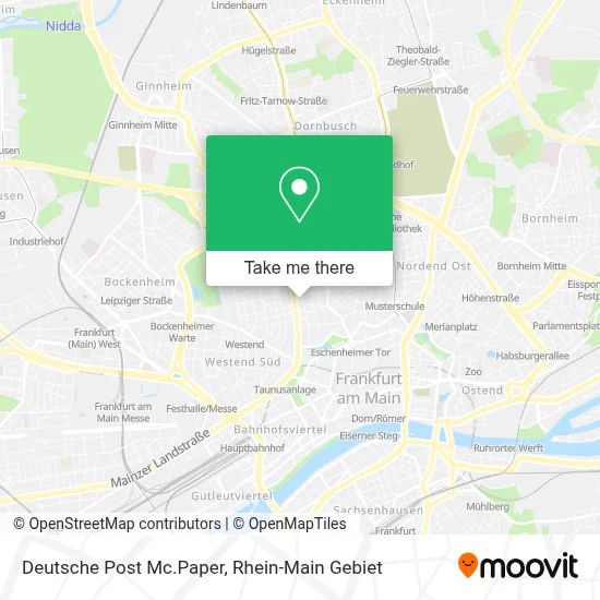 Deutsche Post Mc.Paper map
