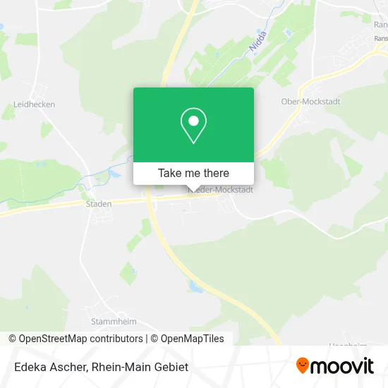 Edeka Ascher map