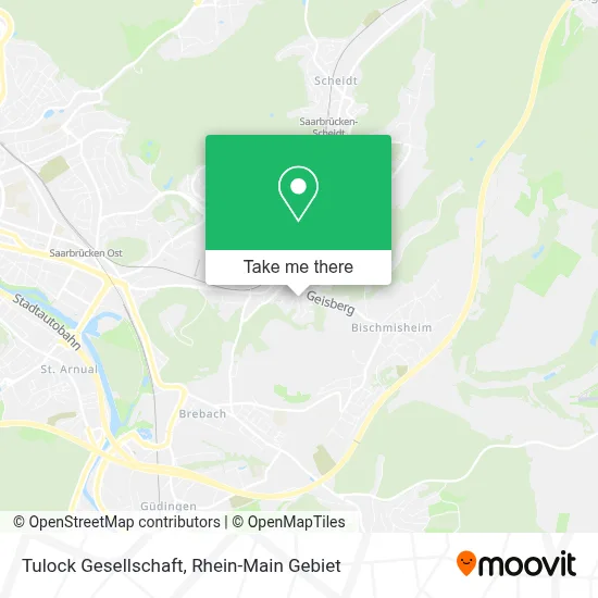 Tulock Gesellschaft map