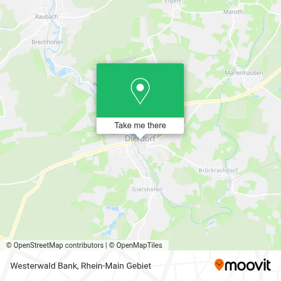 Westerwald Bank map