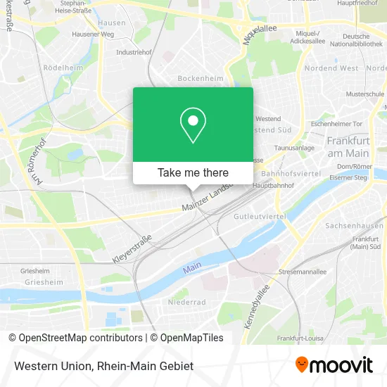 Western Union map