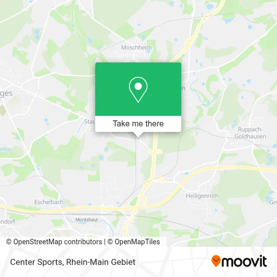 Center Sports map