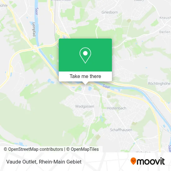 Vaude Outlet map