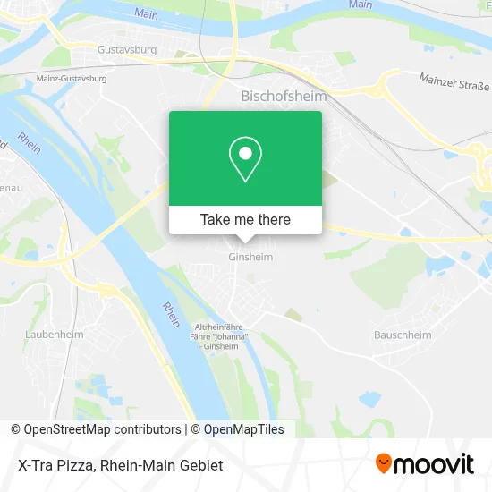X-Tra Pizza map