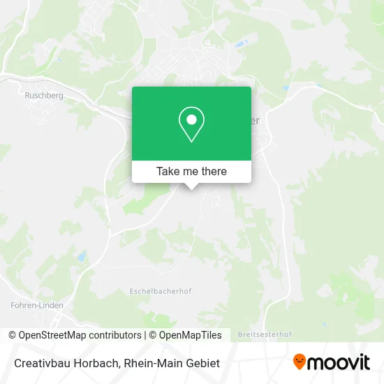 Creativbau Horbach map