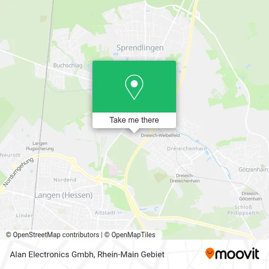 Alan Electronics Gmbh map