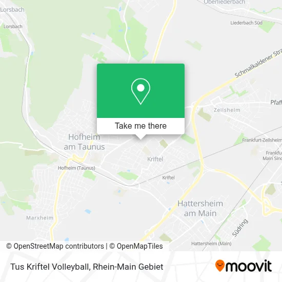 Tus Kriftel Volleyball map