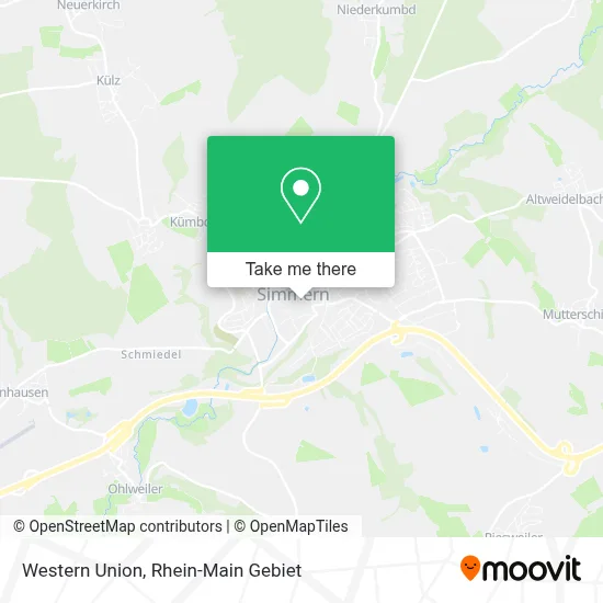 Western Union map