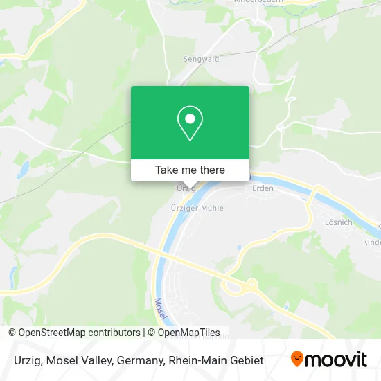Urzig, Mosel Valley, Germany map