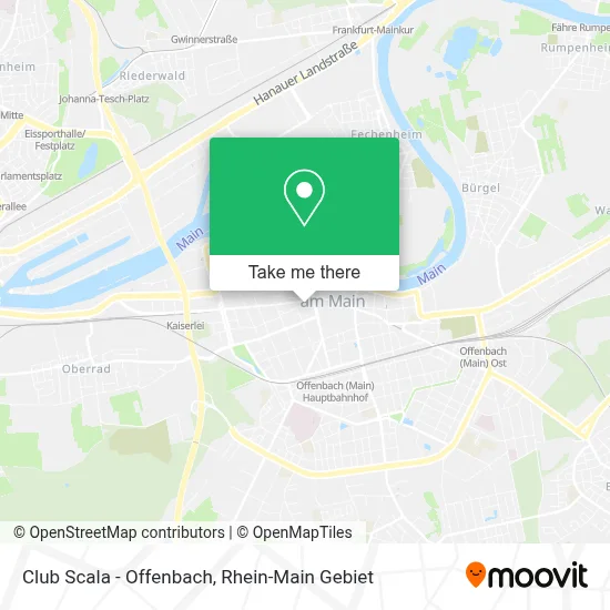 Club Scala - Offenbach map