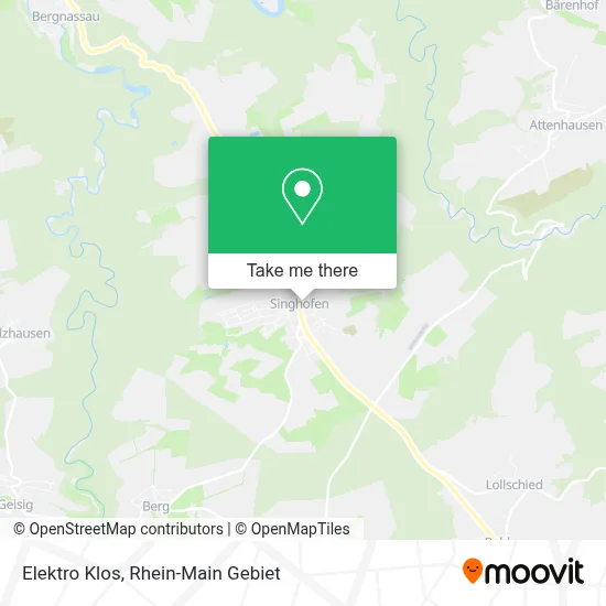 Elektro Klos map