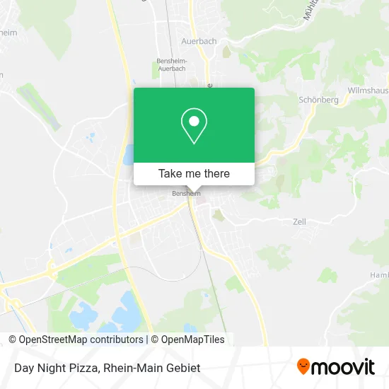 Day Night Pizza map