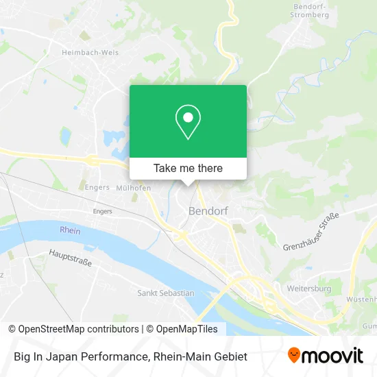 Big In Japan Performance map