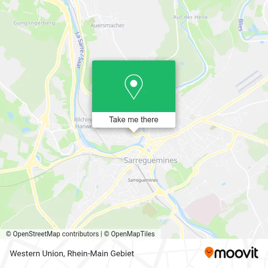 Western Union map