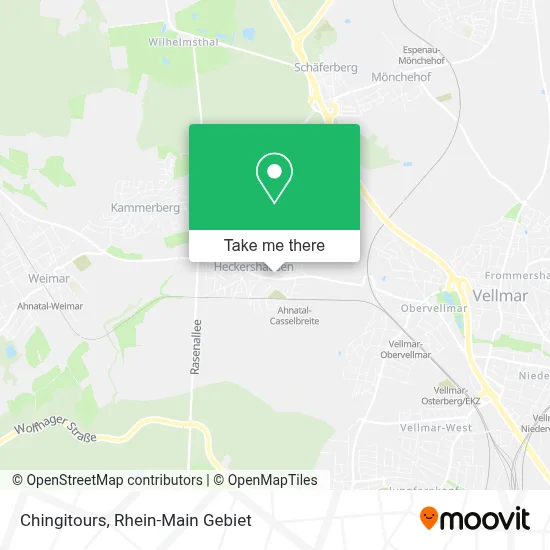 Chingitours map