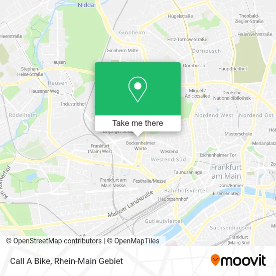 Call A Bike map
