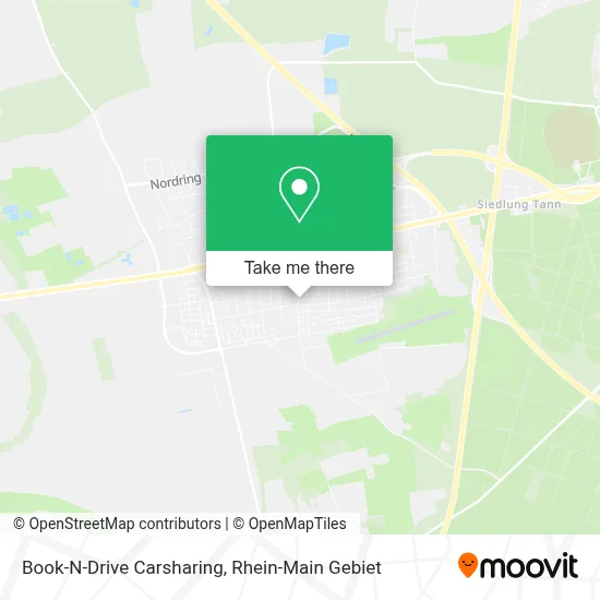 Book-N-Drive Carsharing map