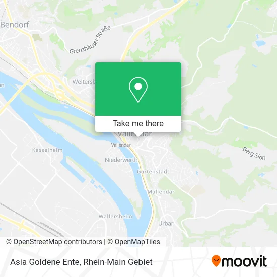 Asia Goldene Ente map