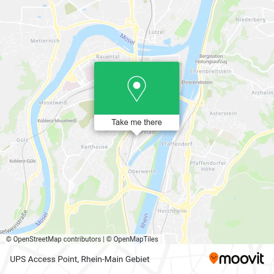 Ups Access Point map