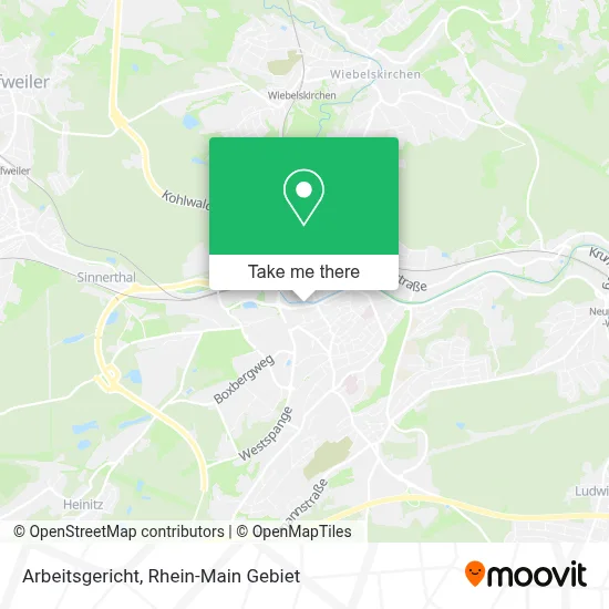 Arbeitsgericht map