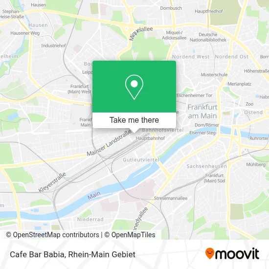 Cafe Bar Babia map