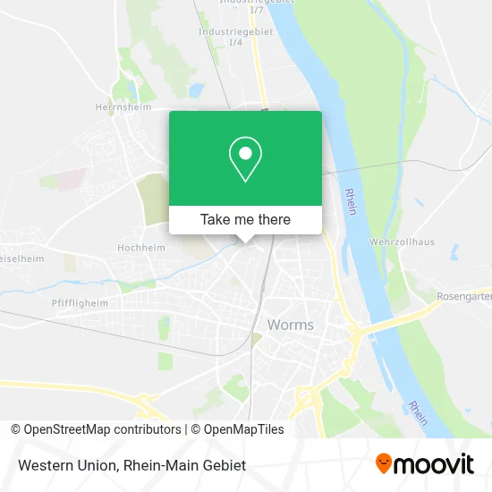Western Union map