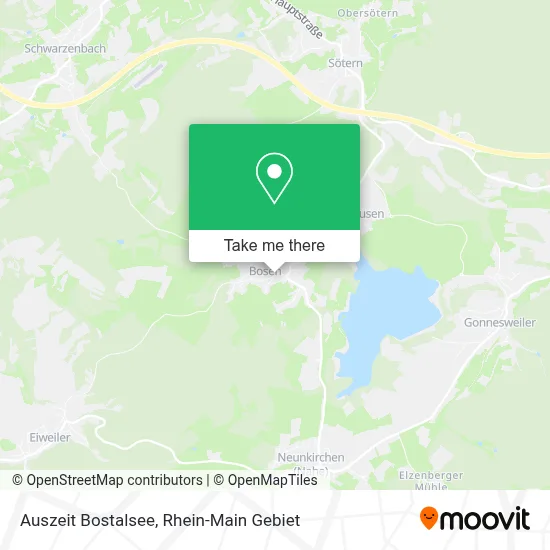 Auszeit Bostalsee map