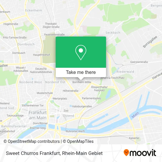 Sweet Churros Frankfurt map