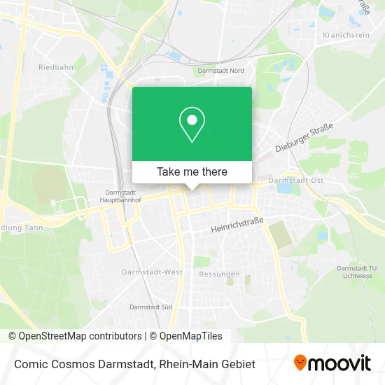 Comic Cosmos Darmstadt map