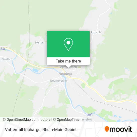 Vattenfall Incharge map