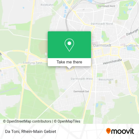 Da Toni map