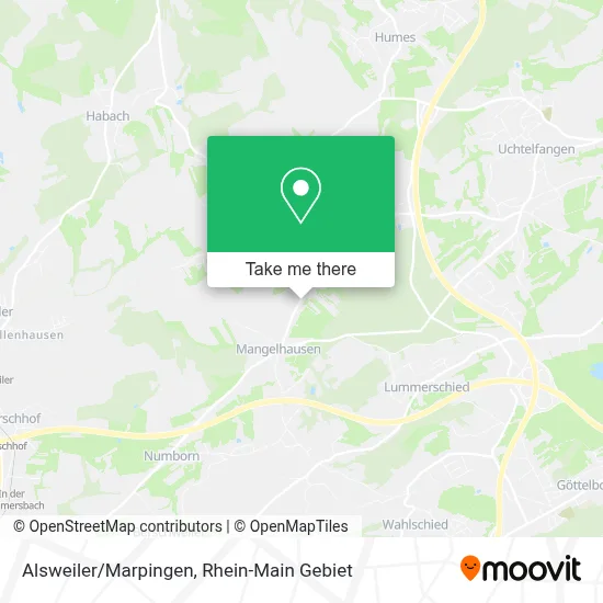 Alsweiler/Marpingen map
