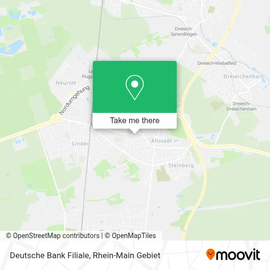 Deutsche Bank Filiale map