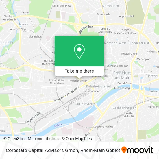 Corestate Capital Advisors Gmbh map