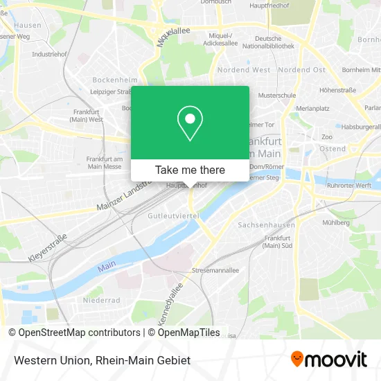 Western Union map