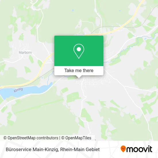 Büroservice Main-Kinzig map