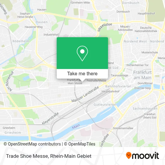 Trade Shoe Messe map