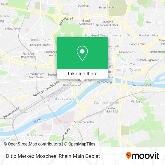 Ditib Merkez Moschee map