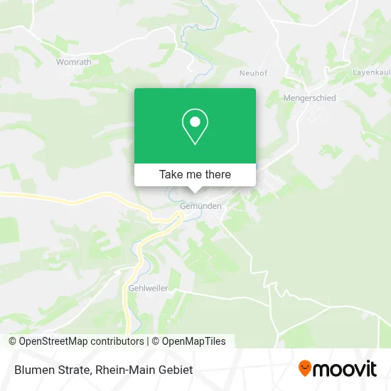 Blumen Strate map