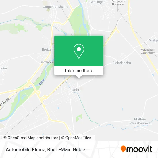 Automobile Kleinz map