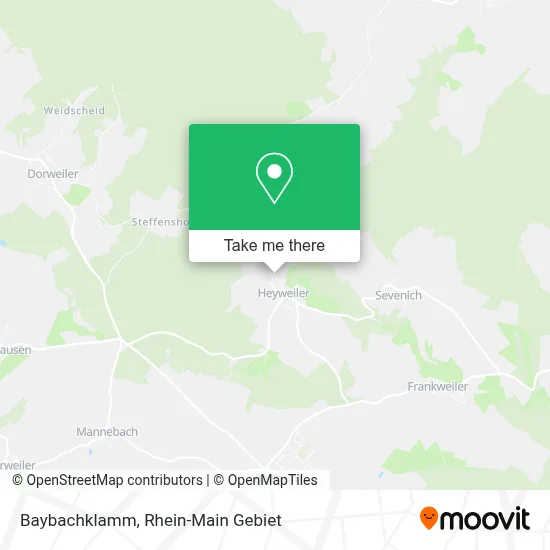 Baybachklamm map