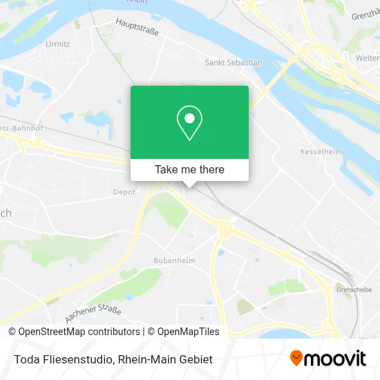 Toda Fliesenstudio map