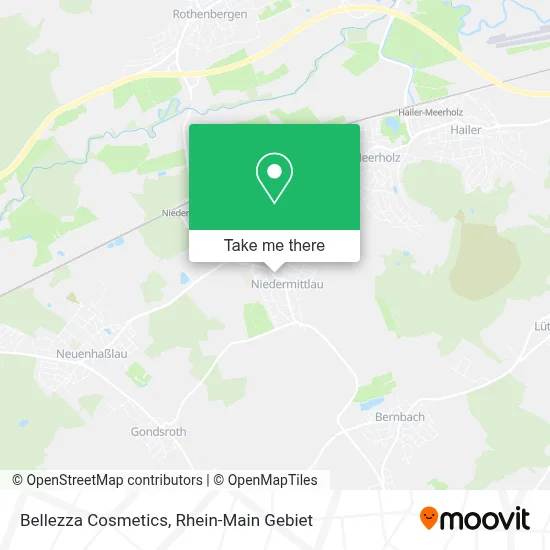 Bellezza Cosmetics map